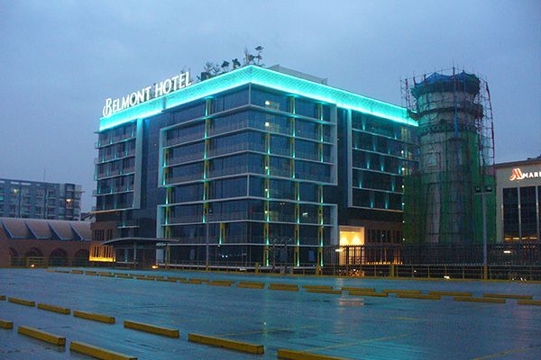 银娱优越会717照明的户表装璜灯用在菲律宾酒店工程项目